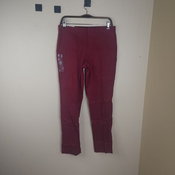 Express Slim Fit Photographer Dress pants in Burgundy Size 29x30 - Picture 1 of 12